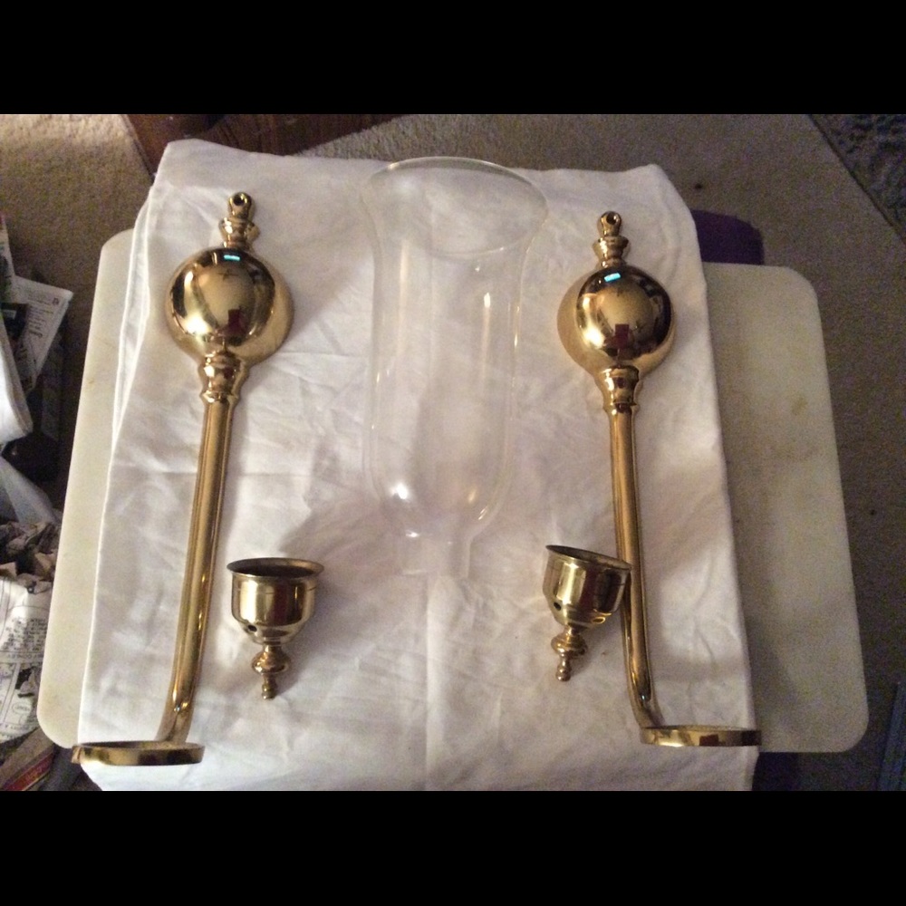 Antique brass scones